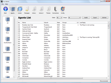 Agents List